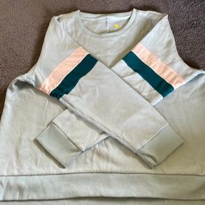 Athletic crew neck sweater